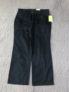 Sonoma Cargo Pants Women 12 Blue Modern Fit Straight Leg